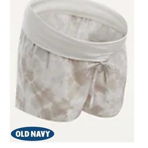 Old Navy white tie dye maternity shorts